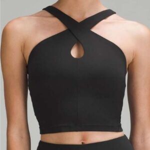 Lulu cross neck tank top